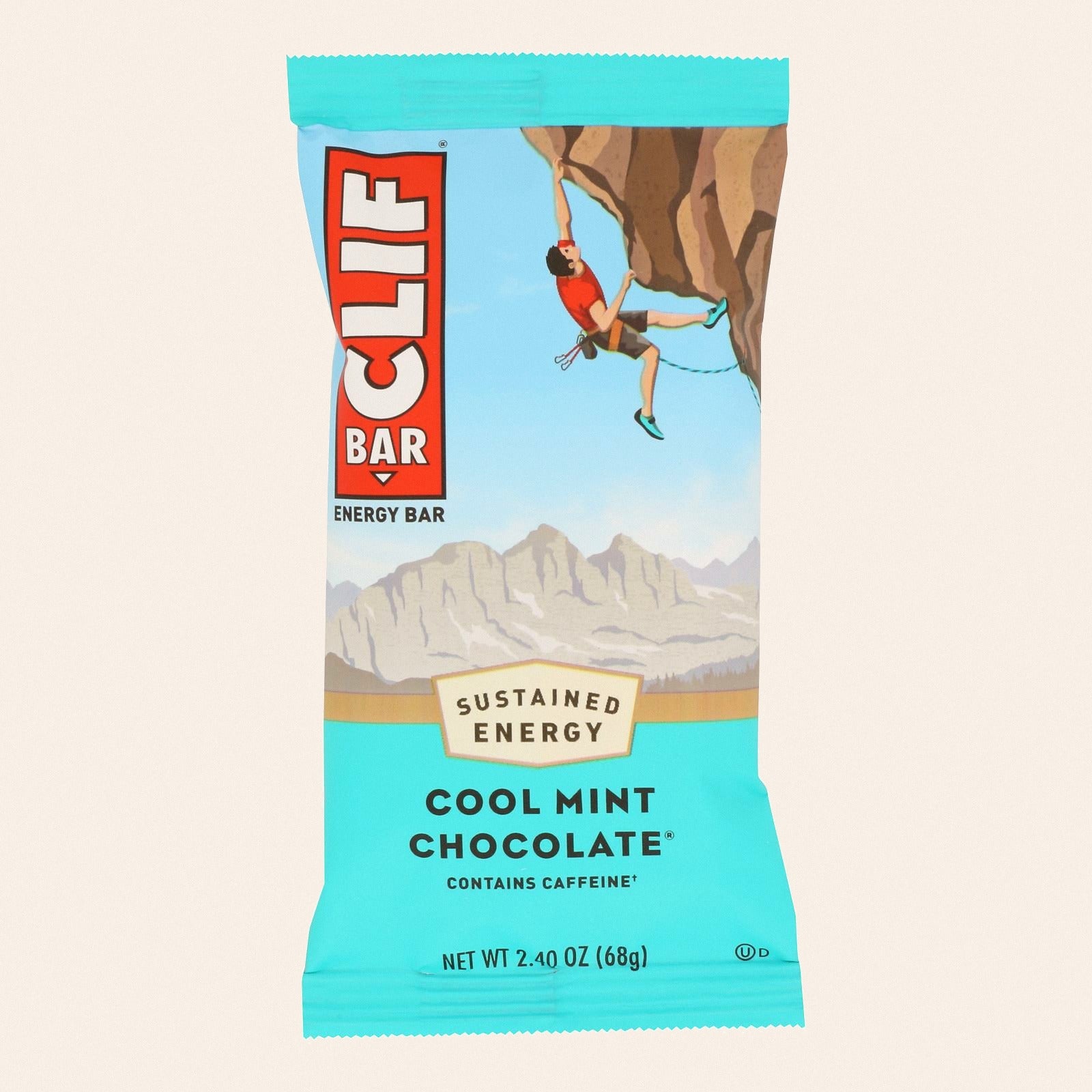 Clif Bar - Organic Cool Mint Chocolate - Case of 12 - 2.4 oz - Front