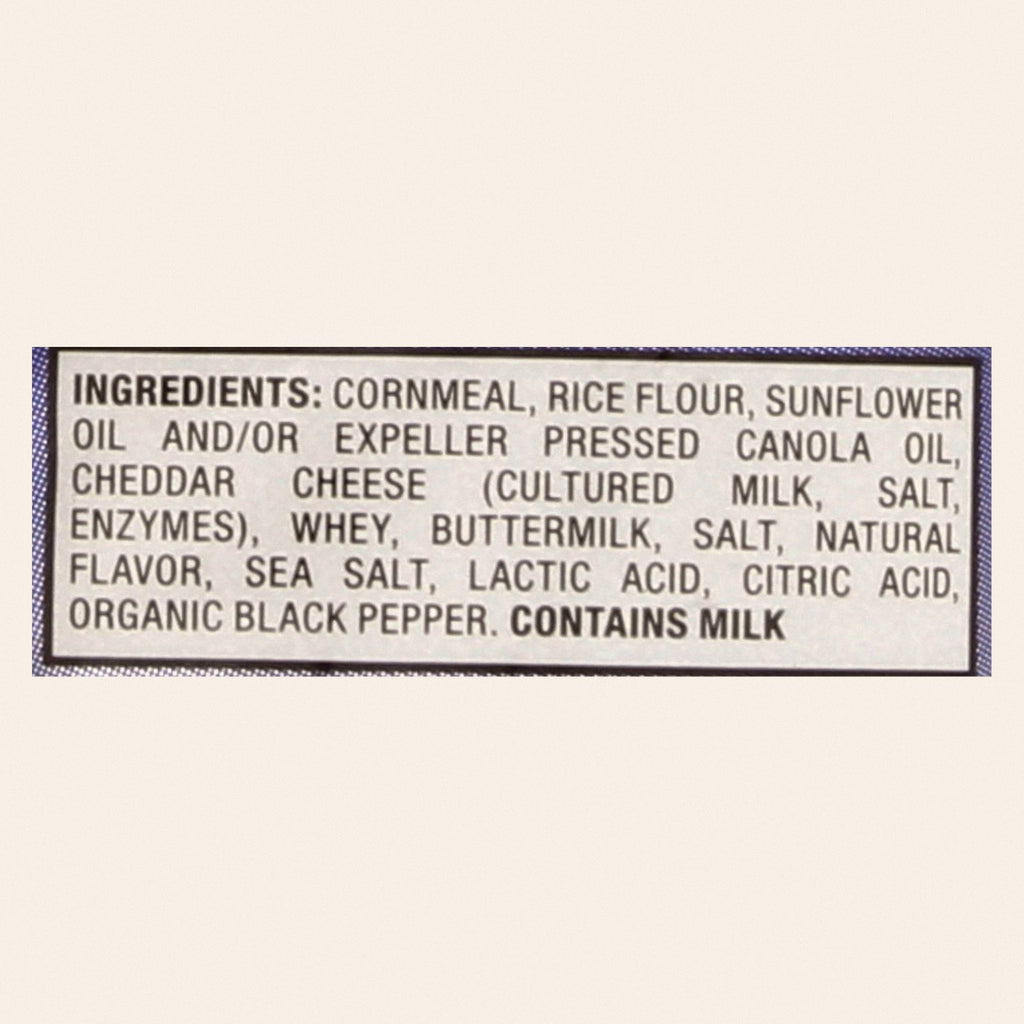 Pirate's Booty Aged White Cheddar Baked Rice And Corn Puffs - Case of 24 - 1 OZ - Back