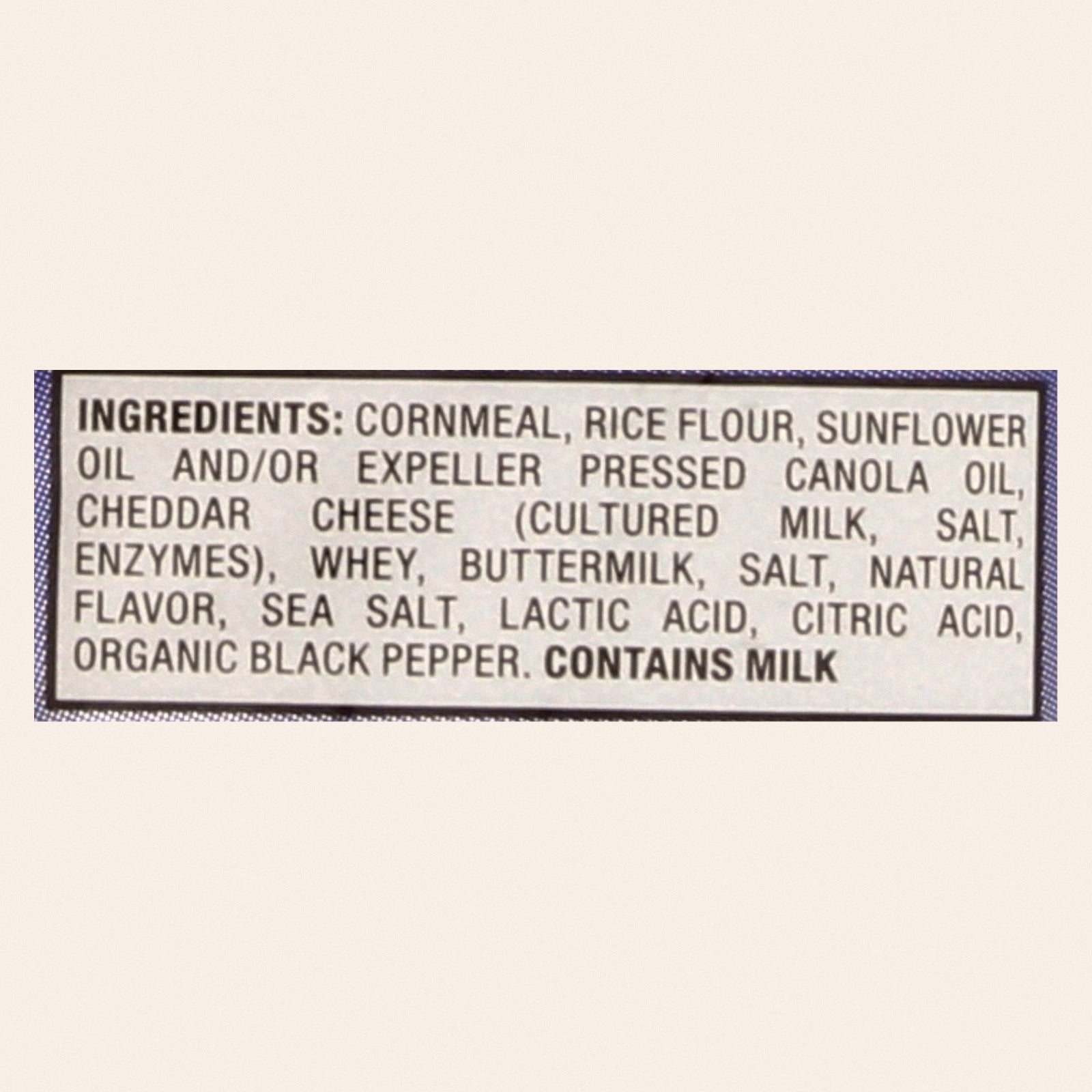 Pirate's Booty Aged White Cheddar Baked Rice And Corn Puffs - Case of 24 - 1 OZ - Back