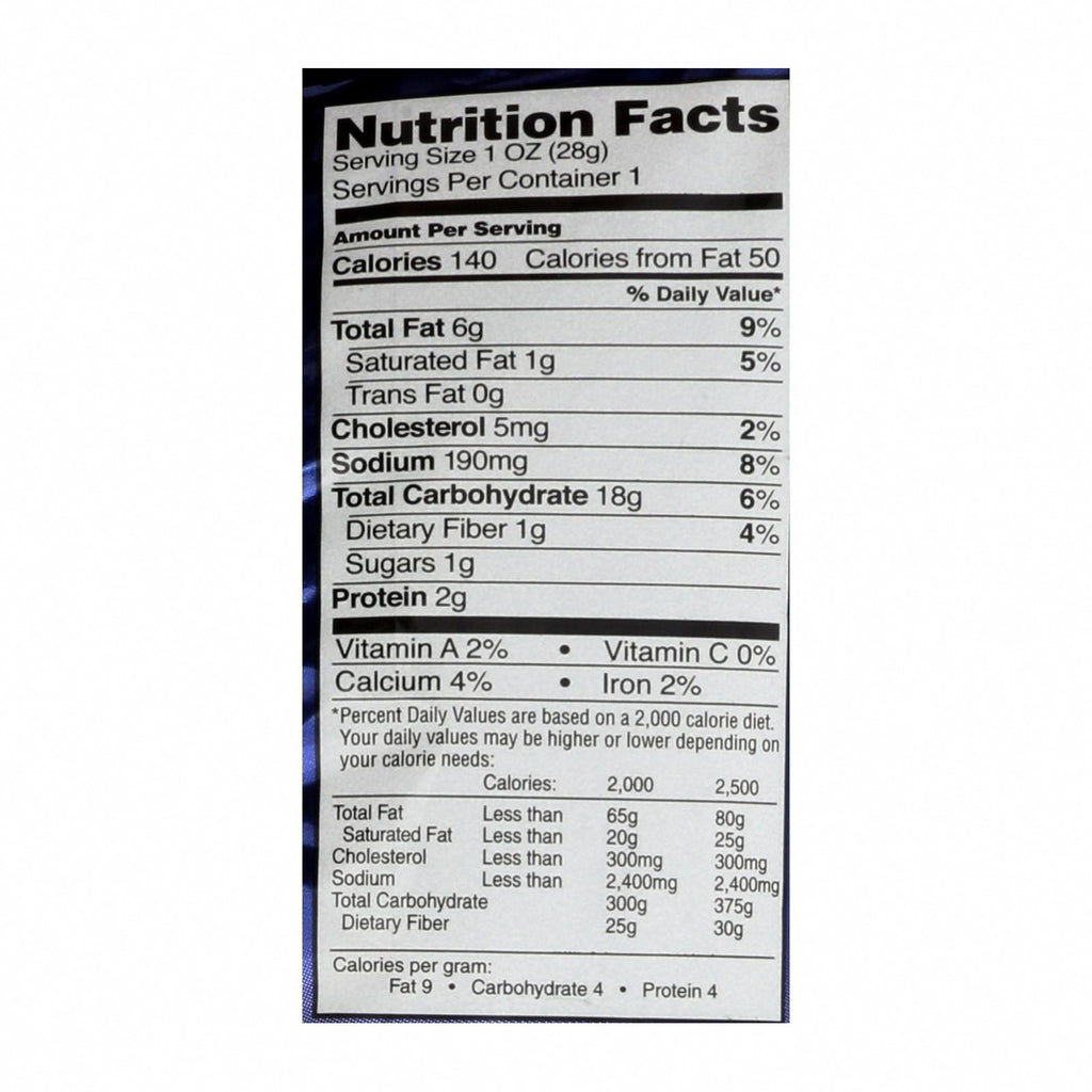Pirate's Booty Aged White Cheddar Baked Rice And Corn Puffs - Case of 24 - 1 OZ - Nutrition Facts