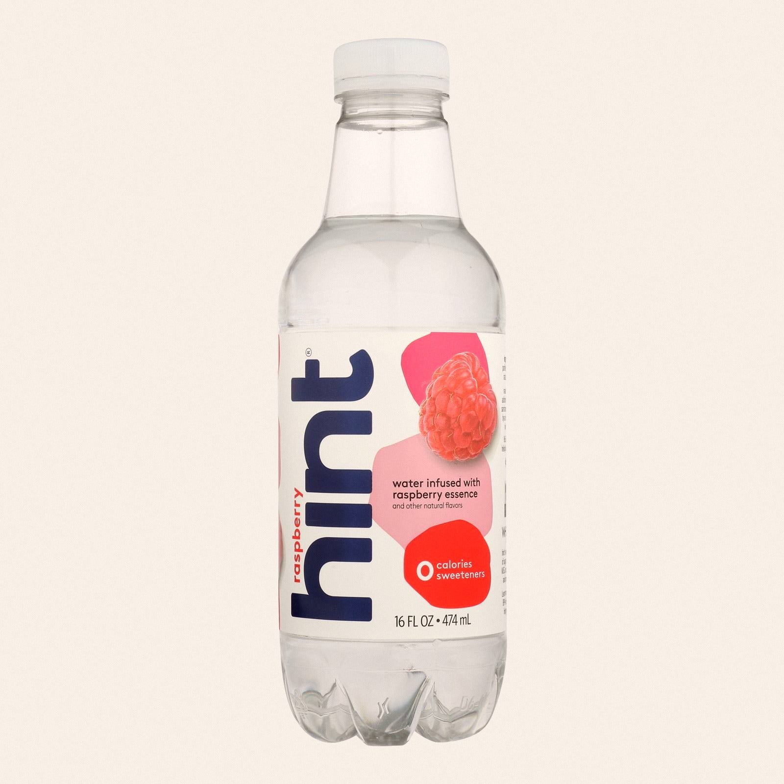 Hint Raspberry Water - Raspberry - Case of 12 - 16 Fl oz. - Front