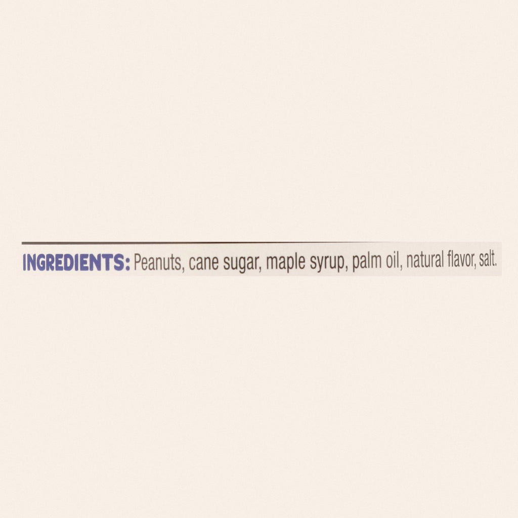Peanut Butter and Co Peanut Butter - Mighty Maple - Case of 6 - 16 oz. - Back
