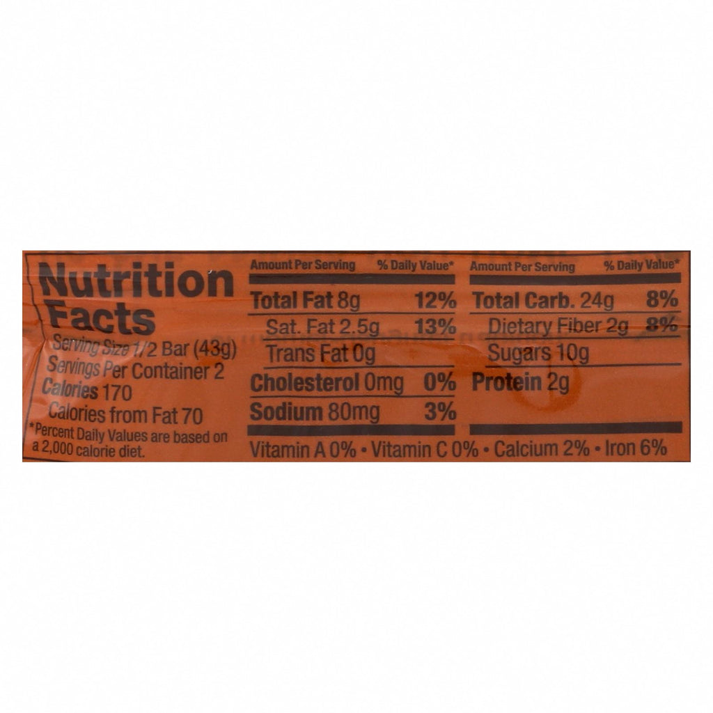 Bobo's Oat Bars - All Natural - Chocolate - 3 oz Bars - Case of 12 - Nutrition Facts
