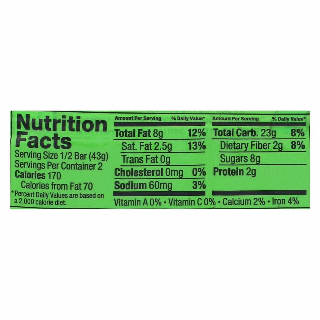 Bobo's Oat Bars - All Natural - Coconut - 3 oz Bars - Case of 12 - Nutrition Facts