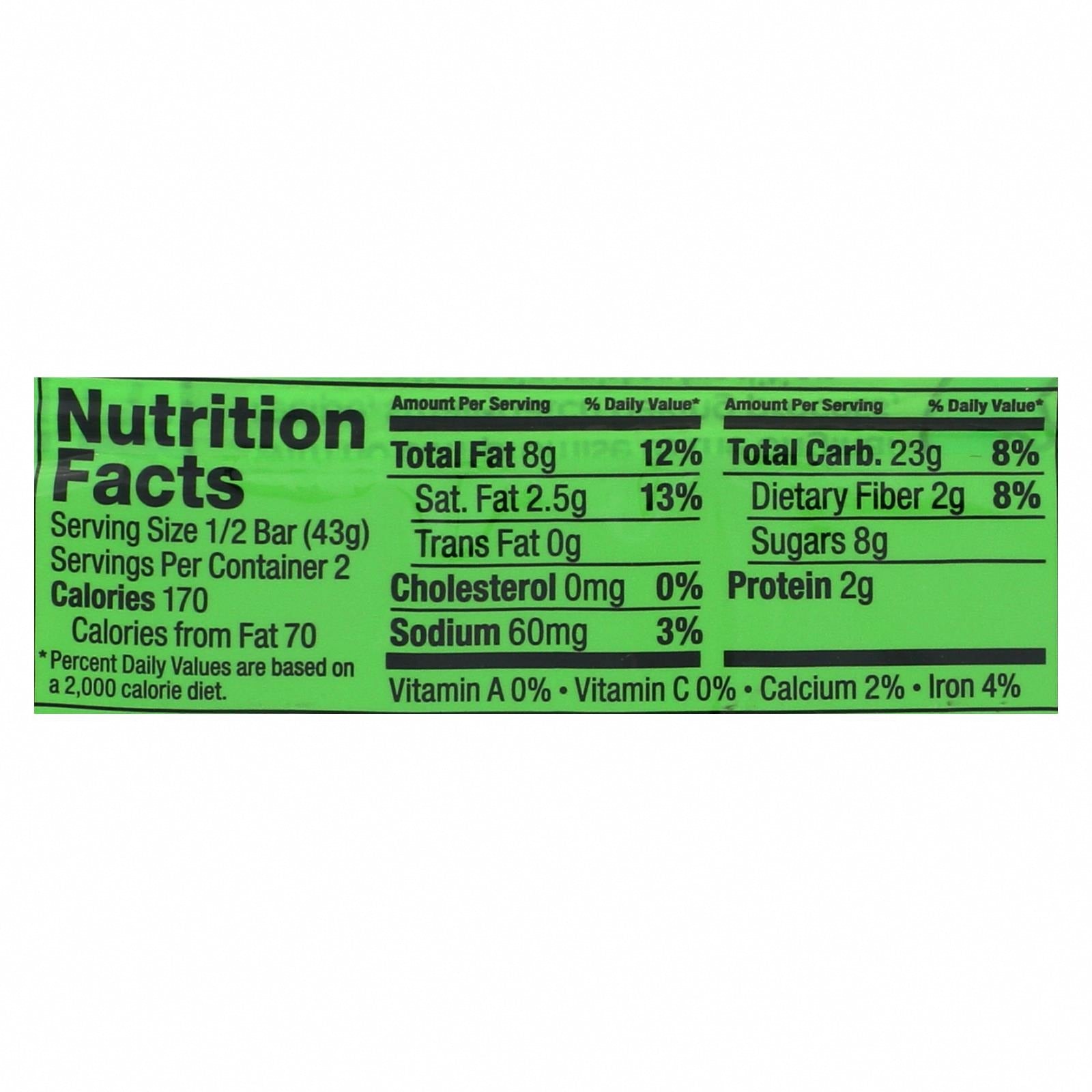 Bobo's Oat Bars - All Natural - Coconut - 3 oz Bars - Case of 12 - Nutrition Facts