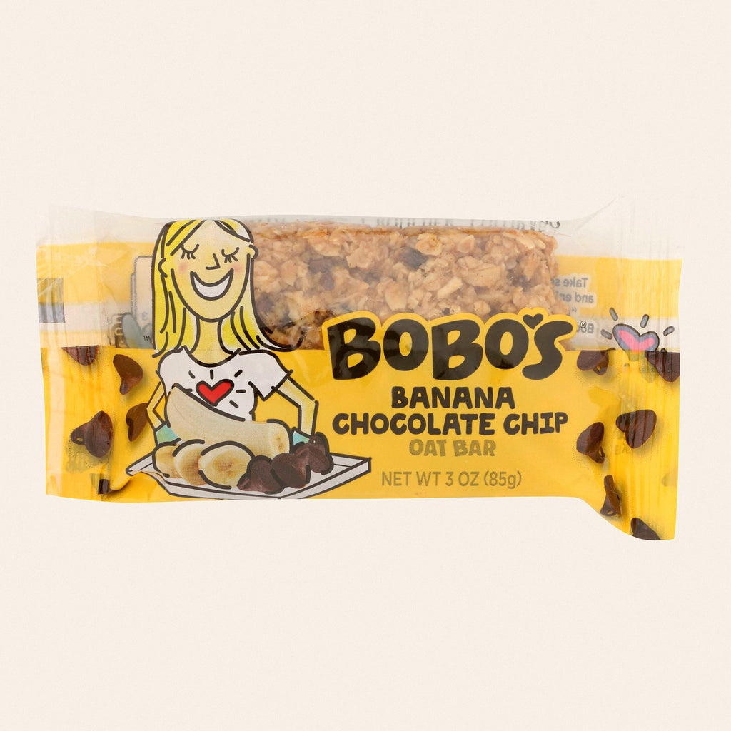 Bobo's Oat Bars - All Natural - Banana - 3 oz Bars - Case of 12 - Front