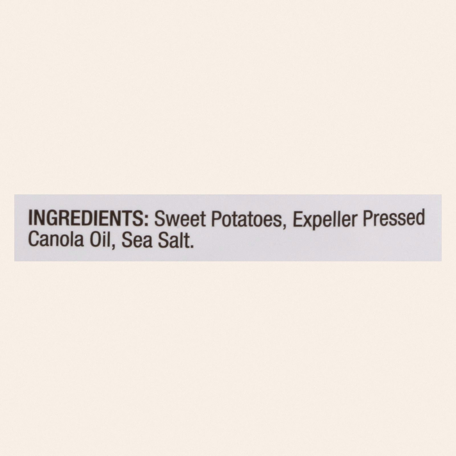 Good Health Sweet Chipotle - Sweet Potato - Case of 12 - 5 oz. - Back