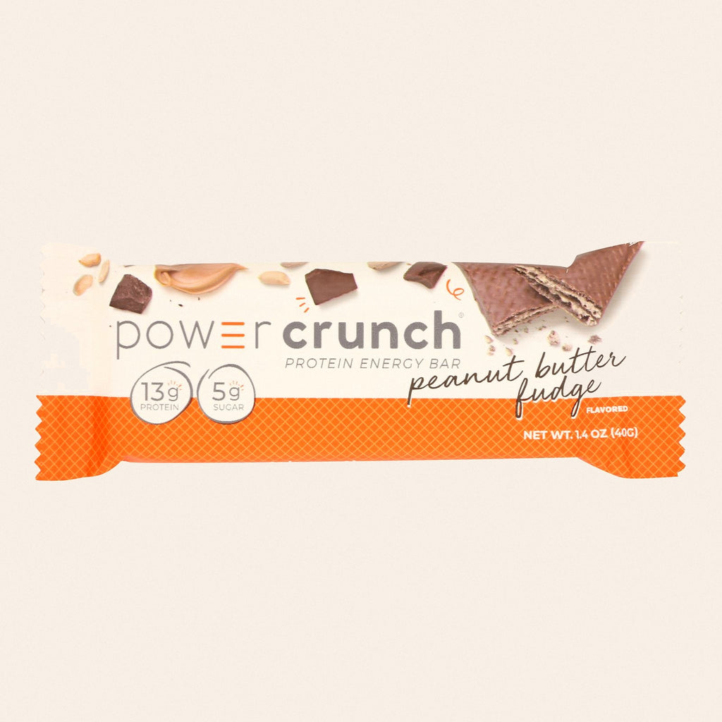 Power Crunch Bar - Peanut Butter Fudge - Case of 12 - 1.4 oz - Front