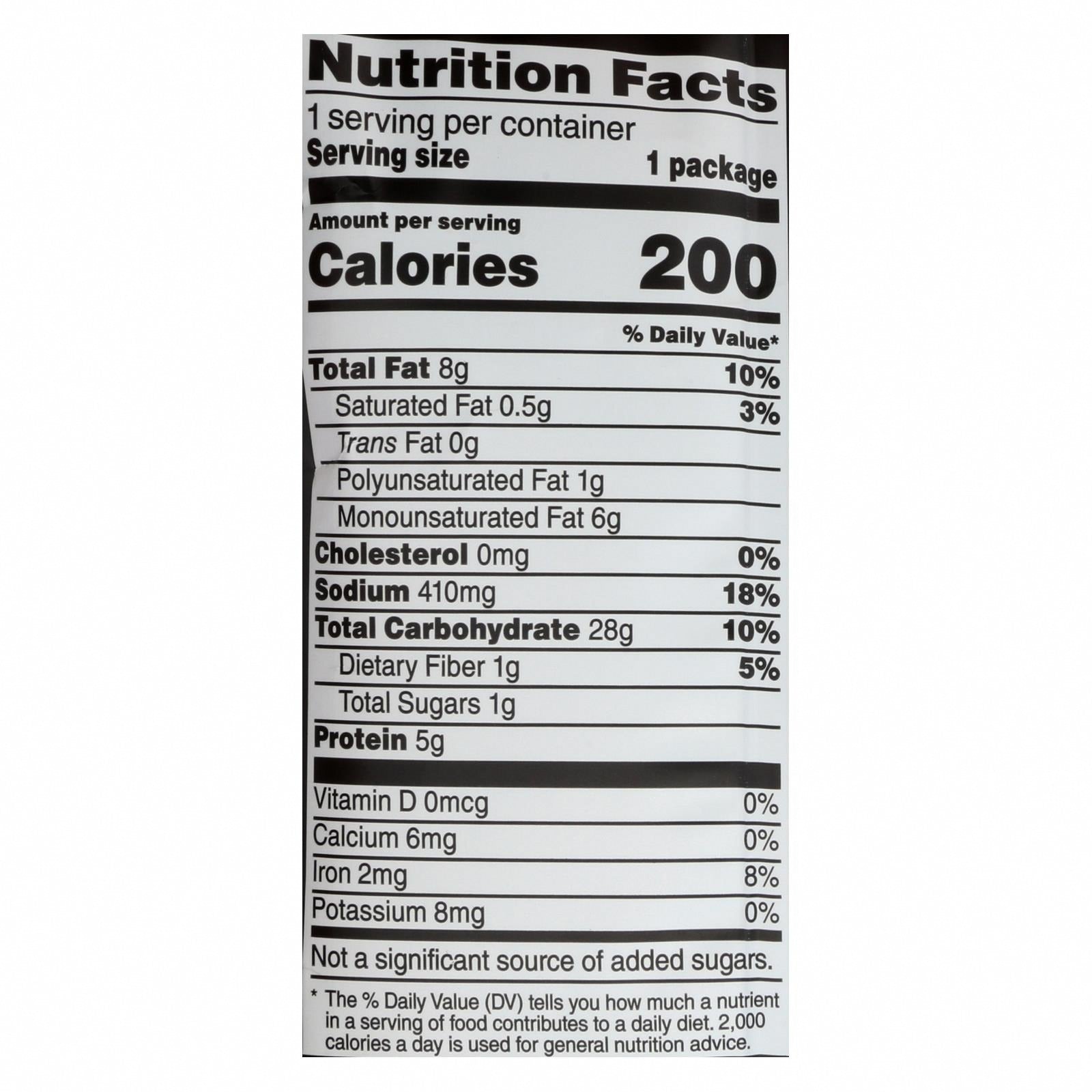 Stacey's Pita Chips - Simply Naked - 1.5 oz - Case of 24 - Nutrition Facts