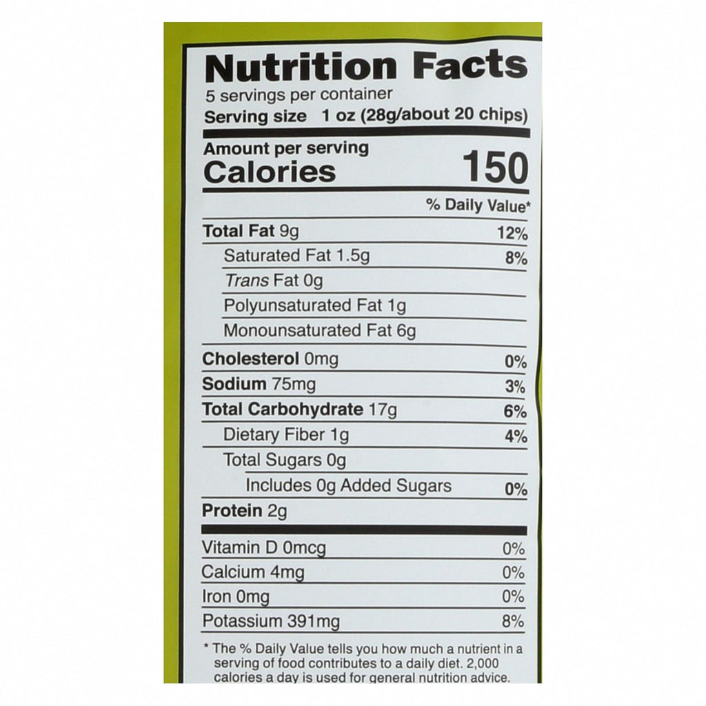 Good Health Avocado Oil - Sea Salt - Case of 12 - 5 oz. - Nutrition Facts