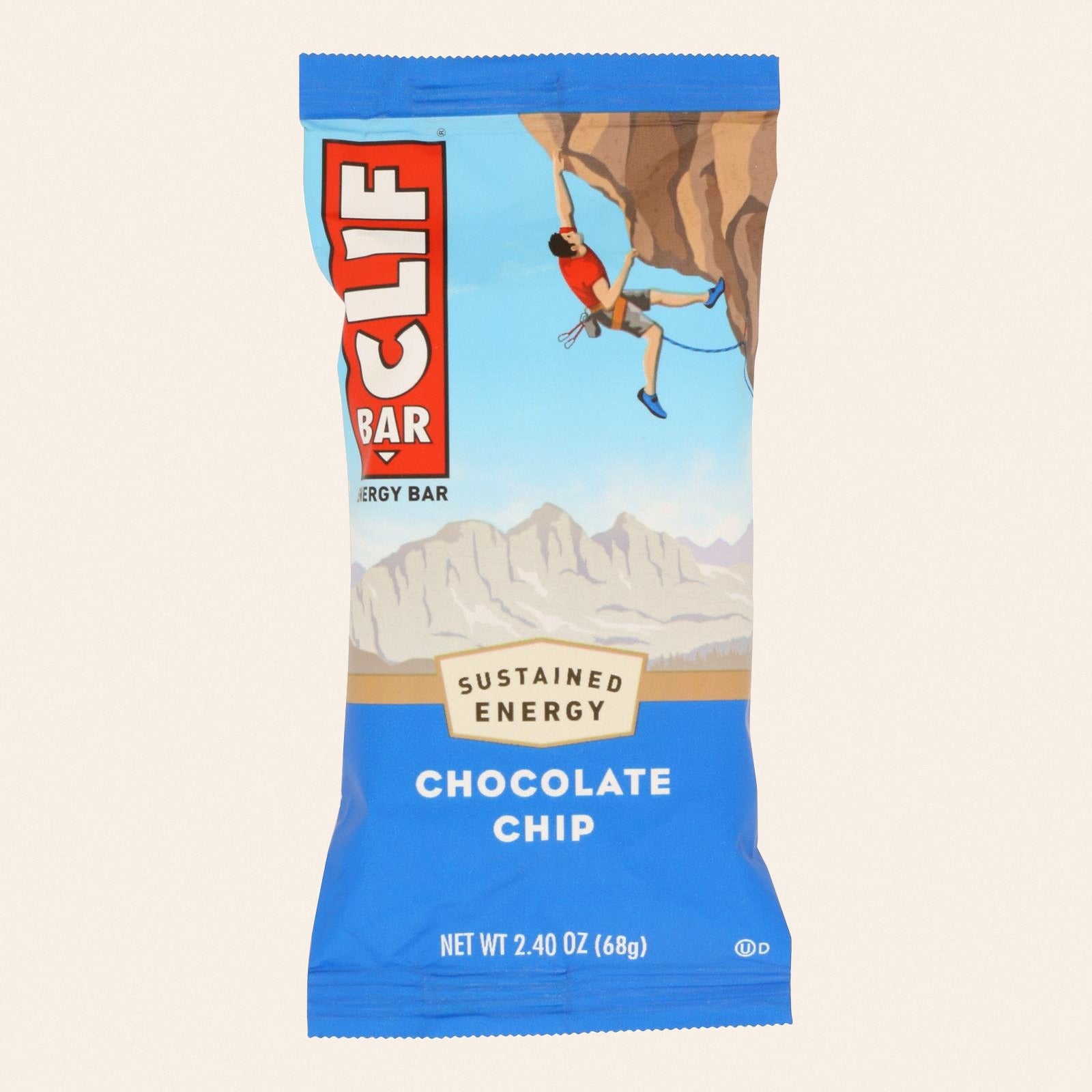 Clif Bar - Organic Chocolate Chip - Case of 12 - 2.4 oz - Front
