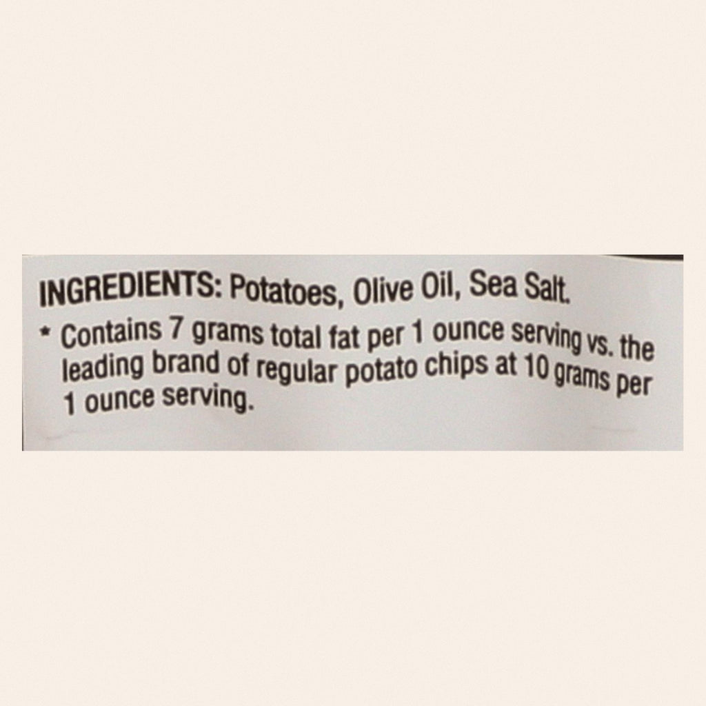 Good Health Kettle Chips - Sea Salt - Case of 12 - 5 oz. - Back