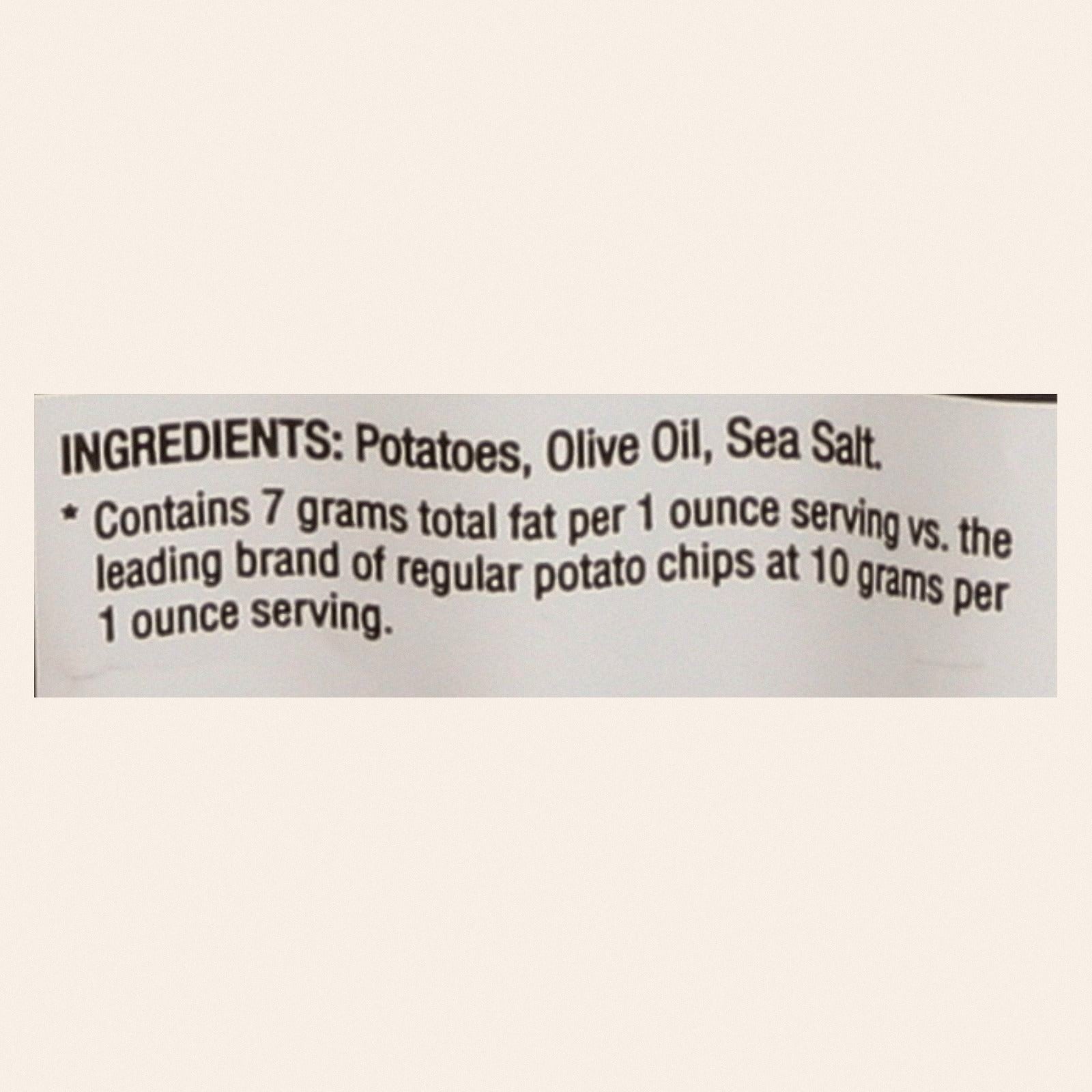 Good Health Kettle Chips - Sea Salt - Case of 12 - 5 oz. - Back