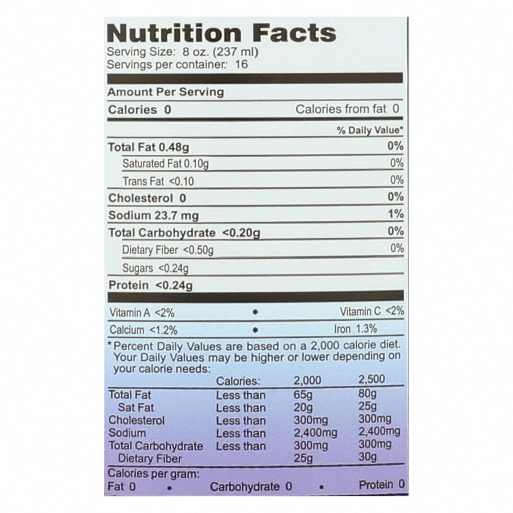 George's Aloe Vera - 128 fl oz - Nutrition Facts