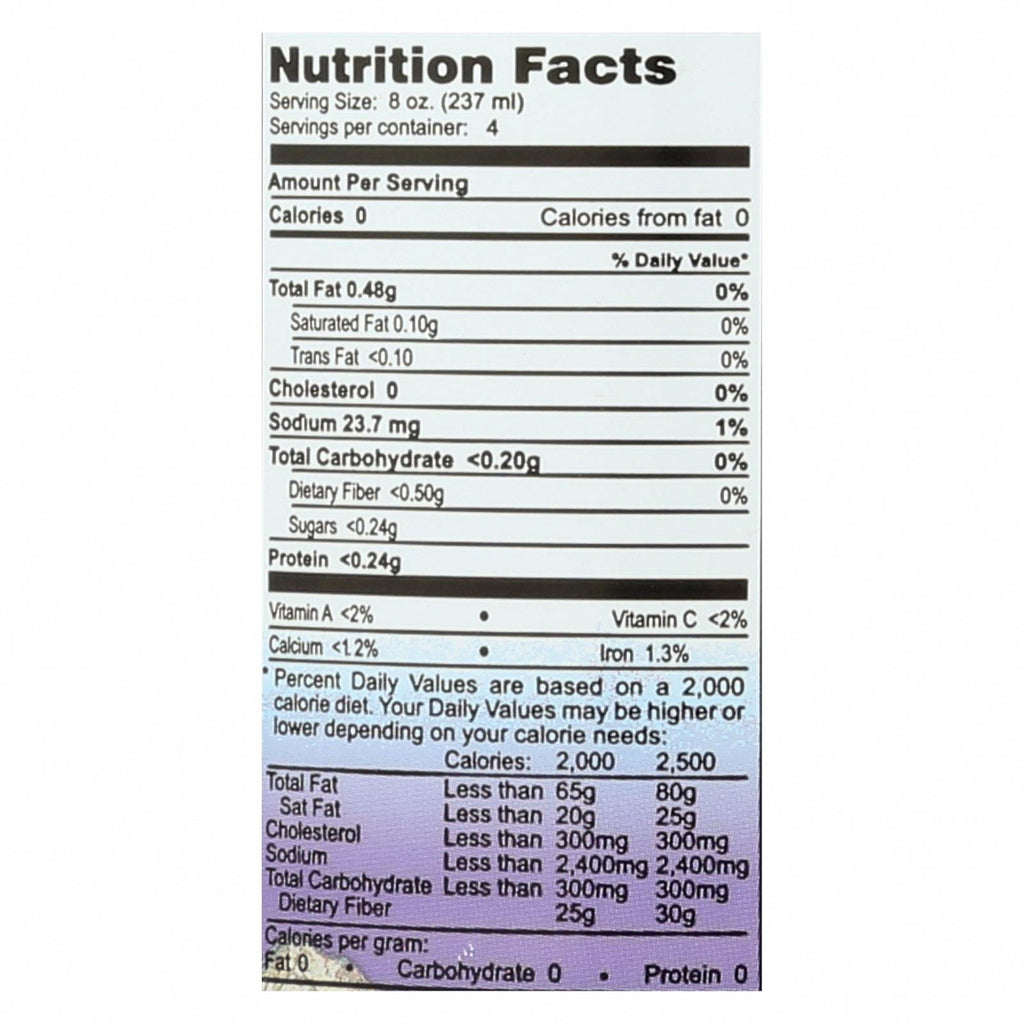 George's Aloe Vera - 32 fl oz - Nutrition Facts