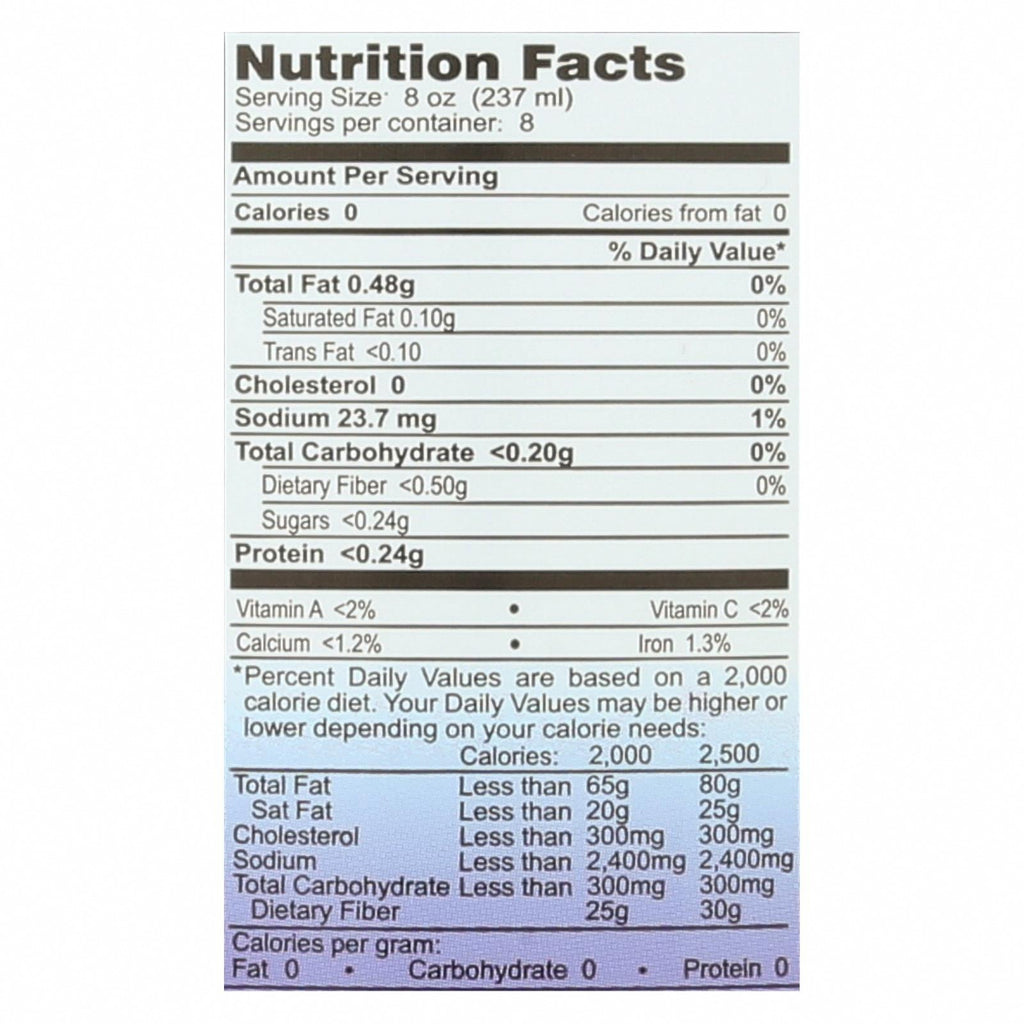 George's Aloe Vera - 64 fl oz - Nutrition Facts