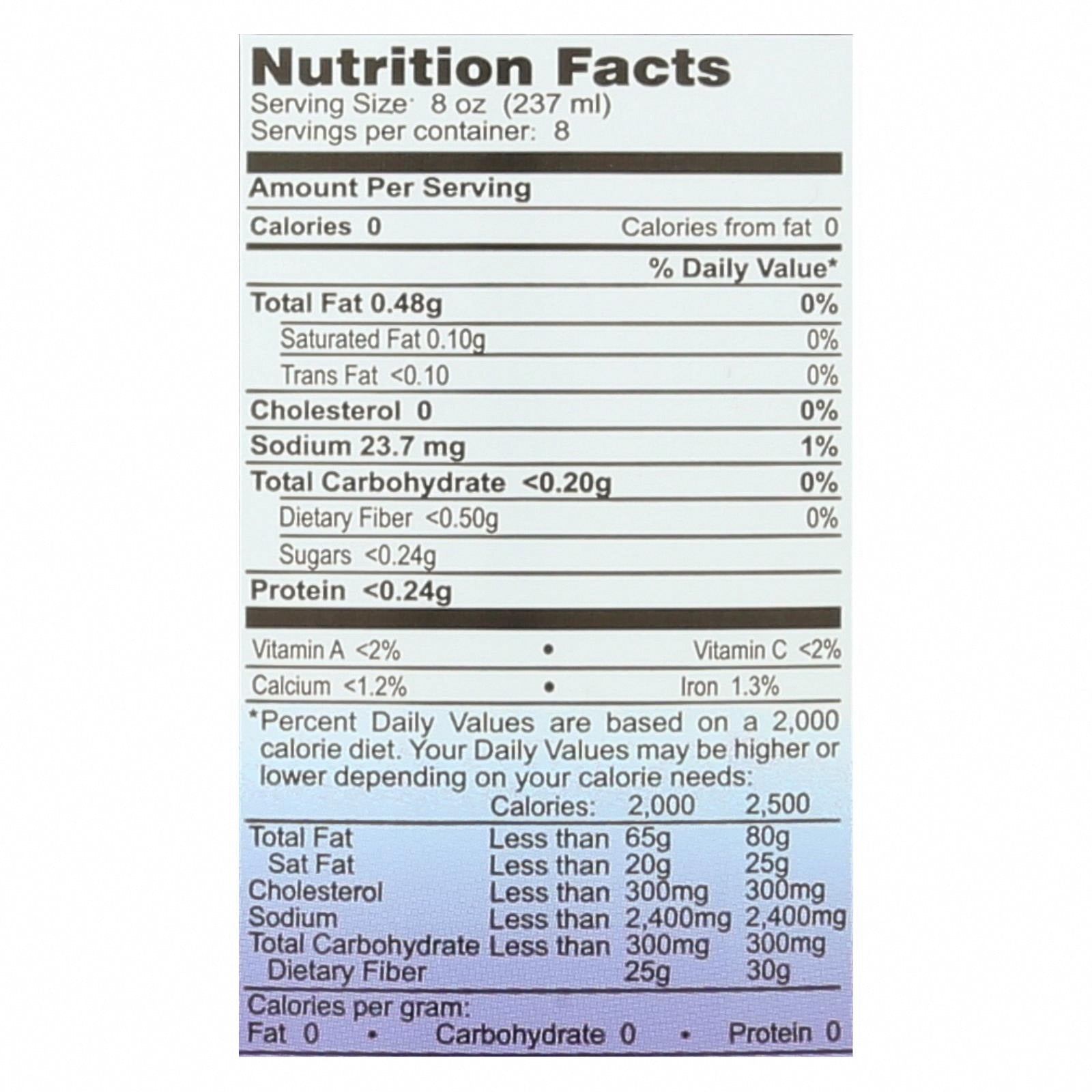 George's Aloe Vera - 64 fl oz - Nutrition Facts