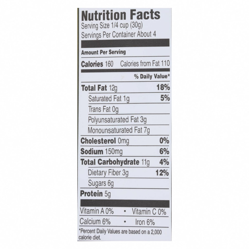 Sahale Snacks Glazed Nuts - Balsamic Almonds - Case of 6 - 4 oz. - Nutrition Facts