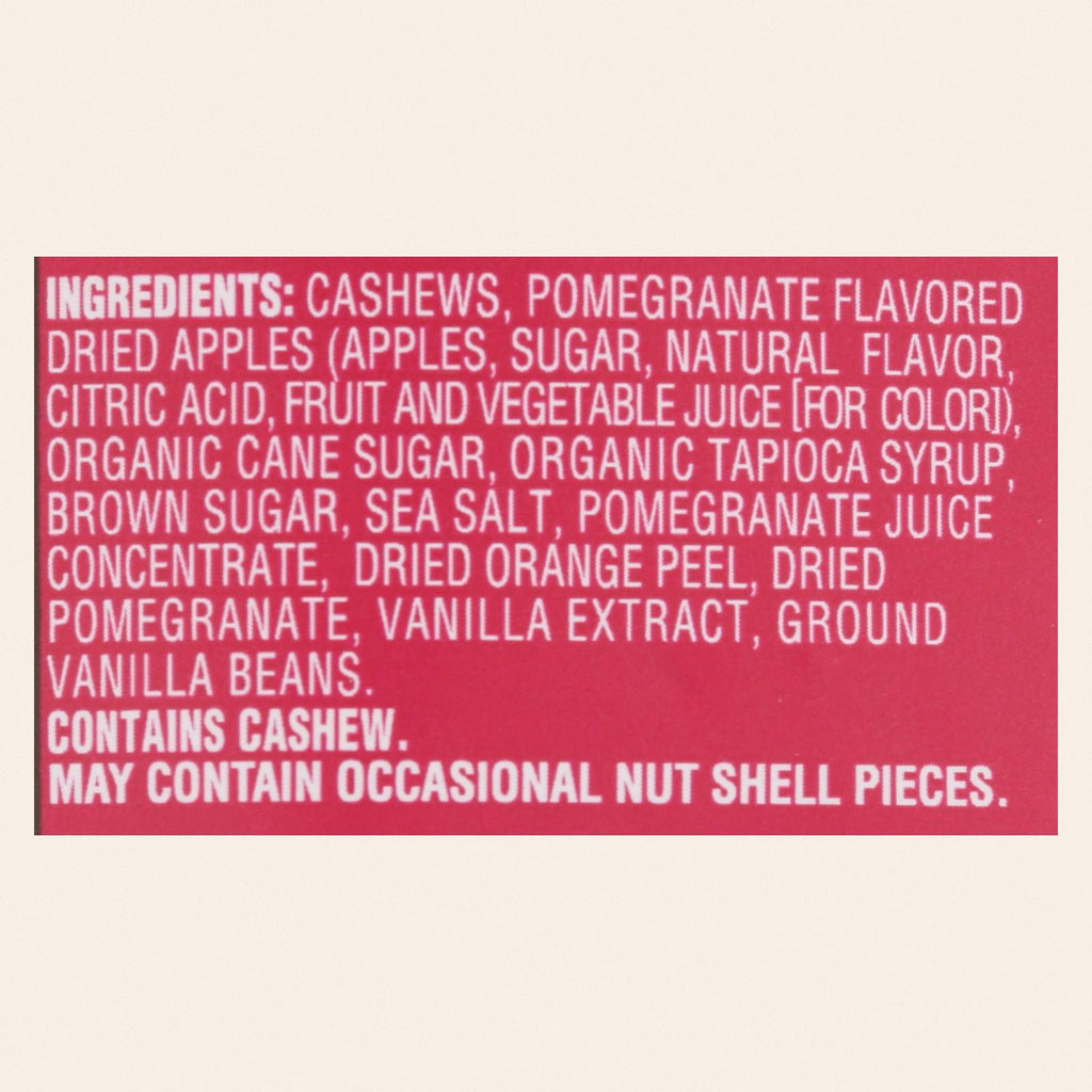 Sahale Snacks Cashews Glazed Nuts - Pomegranate and Vanilla - Case of 6 - 4 oz. - Back