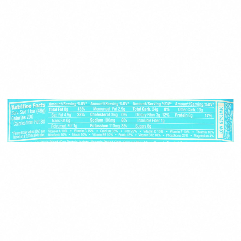 Clif Bar Luna Bar - Organic Chocolate Dipped Coconut - Case of 15 - 1.69 oz - Nutrition Facts