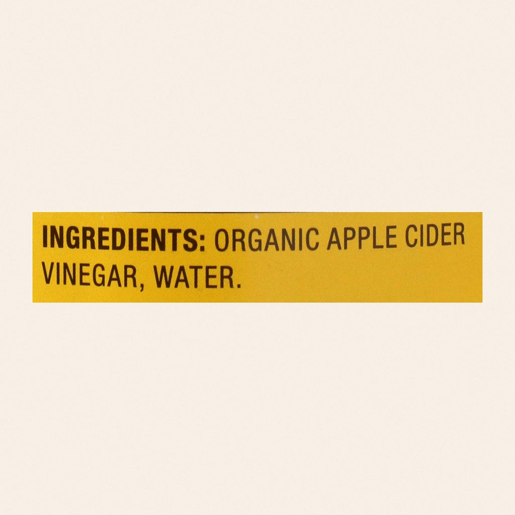 Bragg - Apple Cider Vinegar - Organic - Raw - Unfiltered - 16 oz - case of 12 - Back