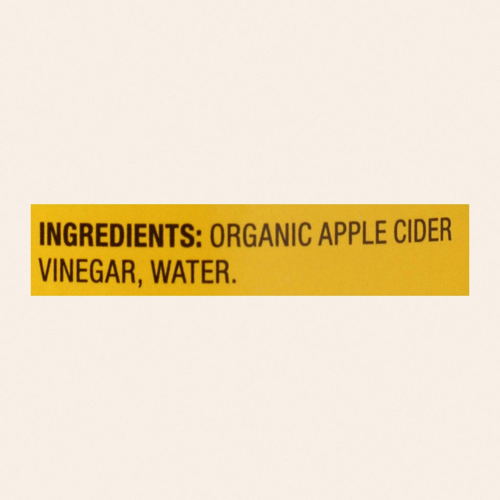 Bragg - Apple Cider Vinegar - Organic - Raw - Unfiltered - 32 oz - case of 12 - Back