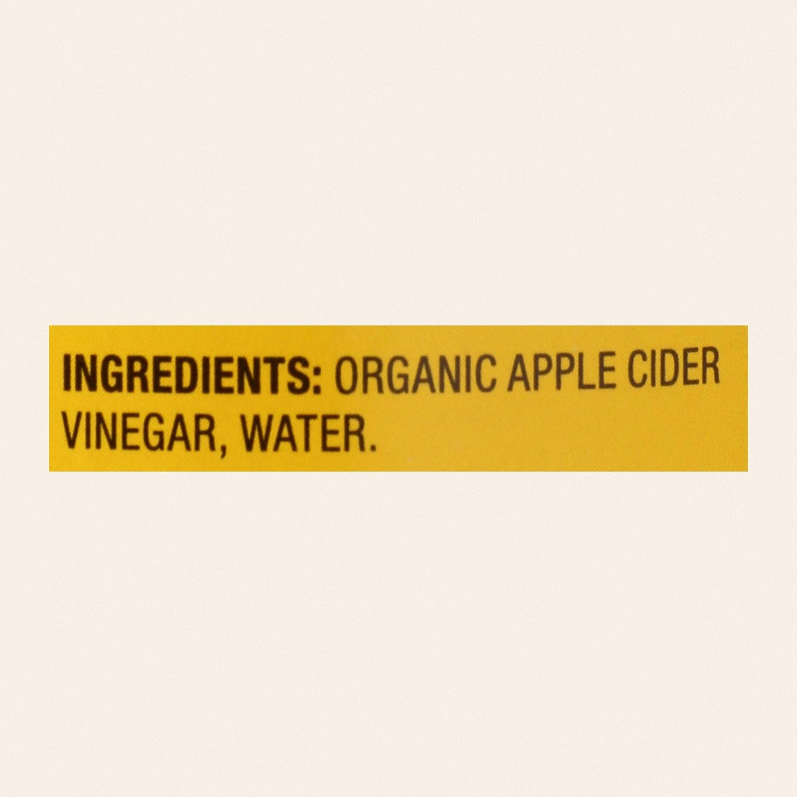 Bragg - Apple Cider Vinegar - Organic - Raw - Unfiltered - 32 oz - case of 12 - Back