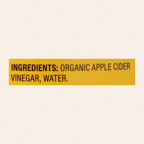 Bragg - Apple Cider Vinegar - Organic - Raw - Unfiltered - 32 oz - case of 12 - Back