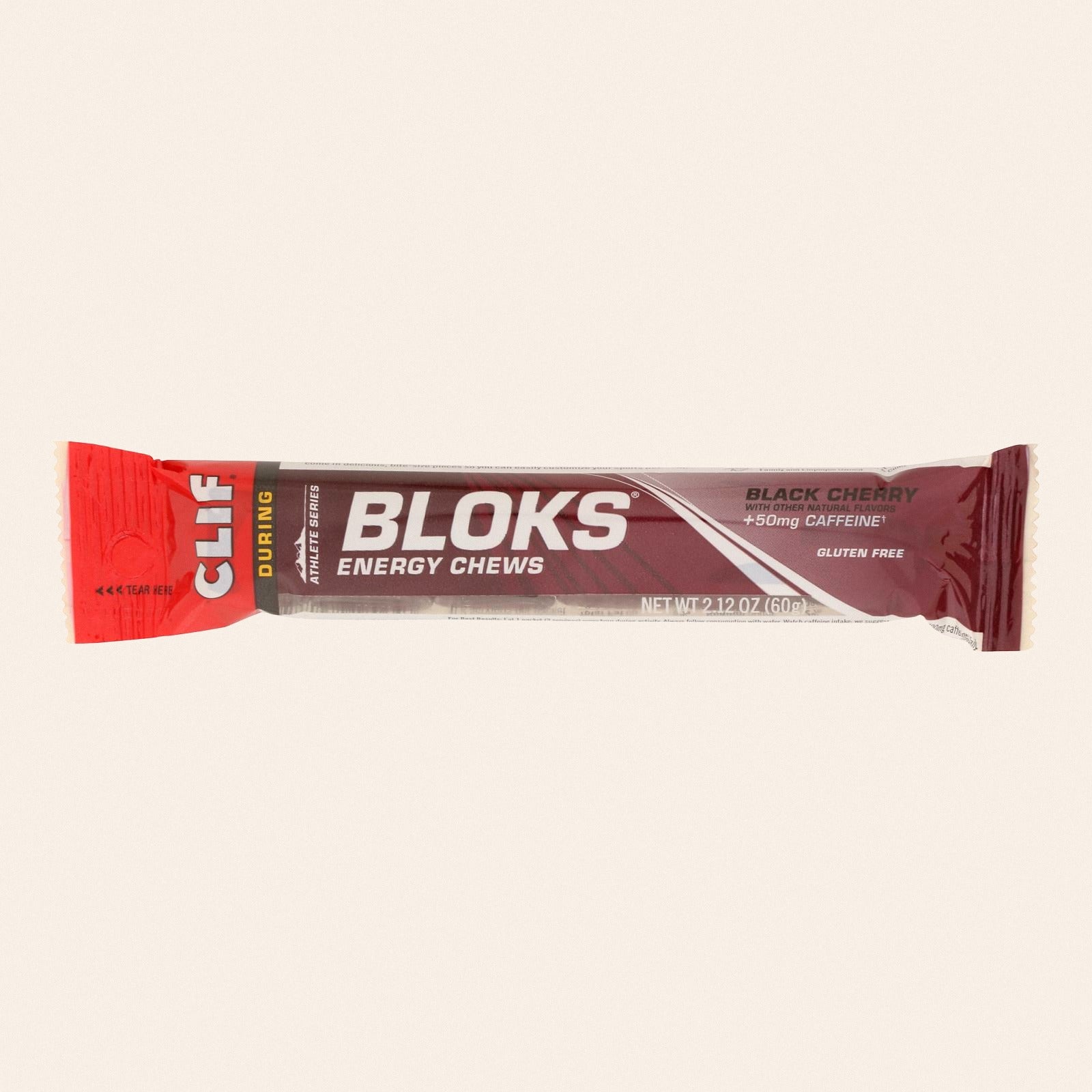 Clif Bar Clif Shot Bloks - Organic Black Cherry - Case of 18 - 2.1 oz - Front