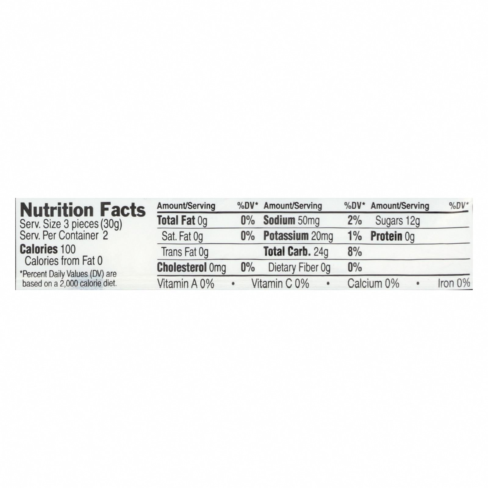 Clif Bar Clif Shot Bloks - Organic Black Cherry - Case of 18 - 2.1 oz - Nutrition Facts