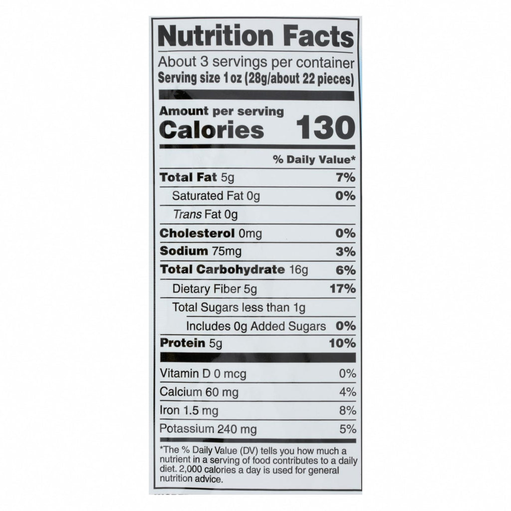 Calbee Snapea Crisp - Snapea Crisps - Lightly Salted - Case of 12 - 3.3 oz. - Nutrition Facts