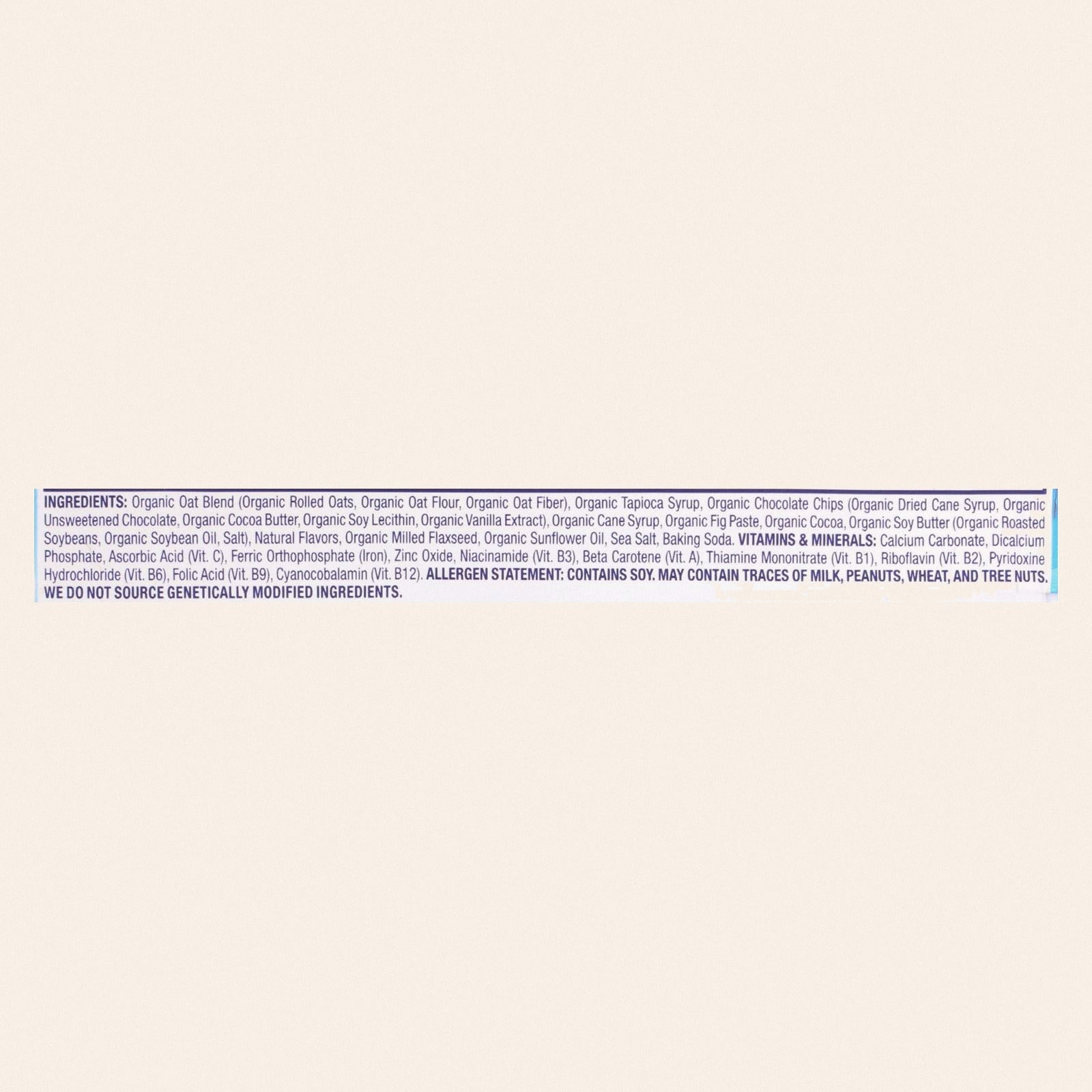 Clif Bar Zbar - Organic Chocolate Brownie - Case of 18 - 1.27 oz - Back