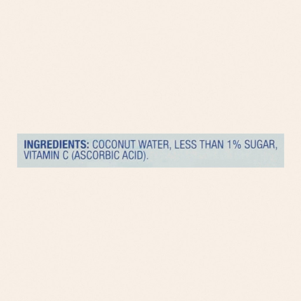 Vita Coco Coconut Water - Pure - Case of 12 - 500 ml - Back