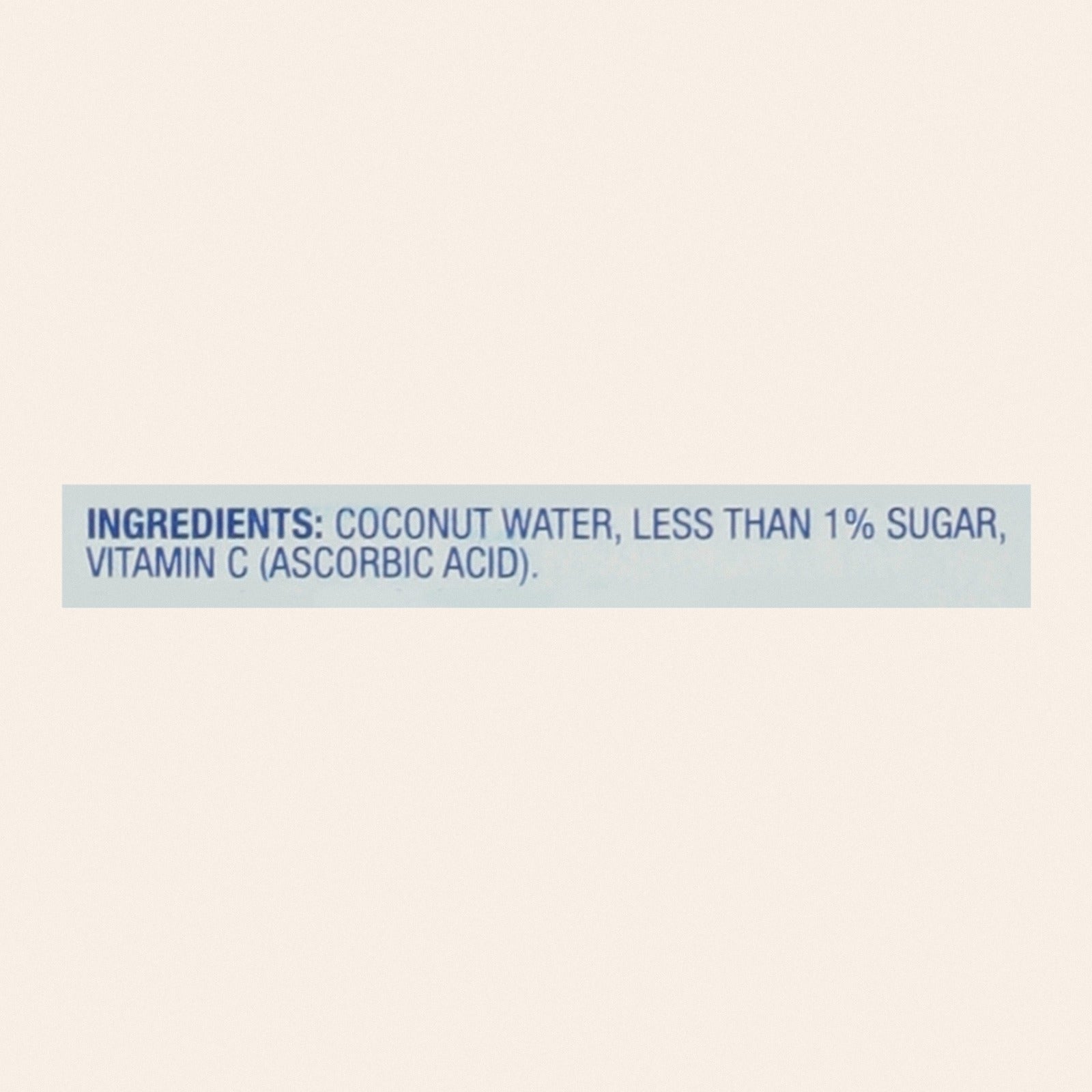 Vita Coco Coconut Water - Pure - Case of 12 - 500 ml - Back