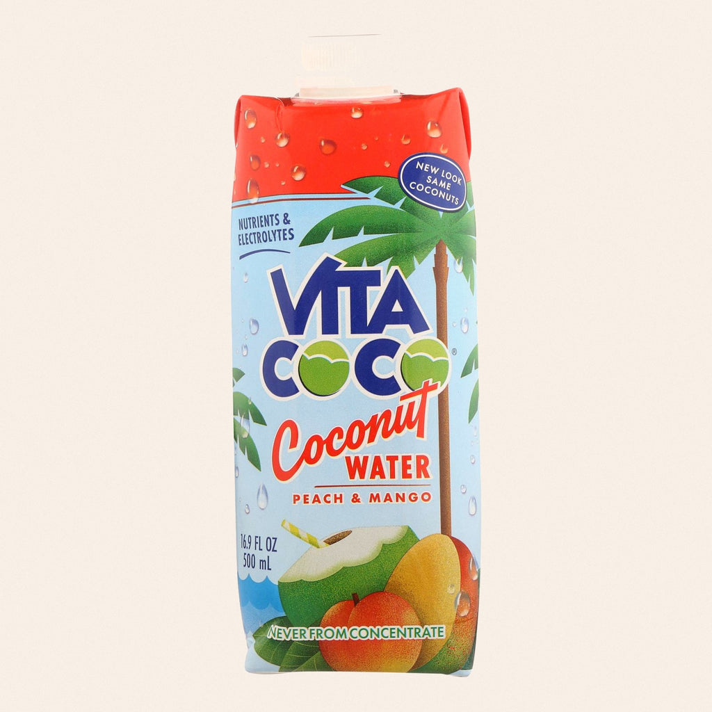 Vita Coco Coconut Water - Peach and Mango - Case of 12 - 500 ml - Front