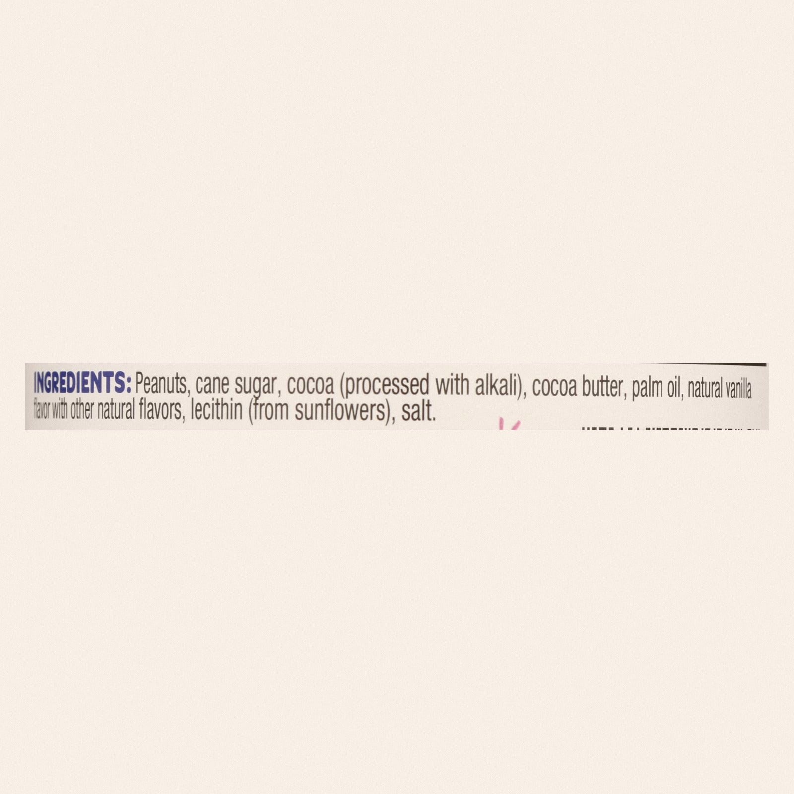 Peanut Butter and Co Peanut Butter - Dark Chocolate Dreams - Case of 6 - 16 oz. - Back