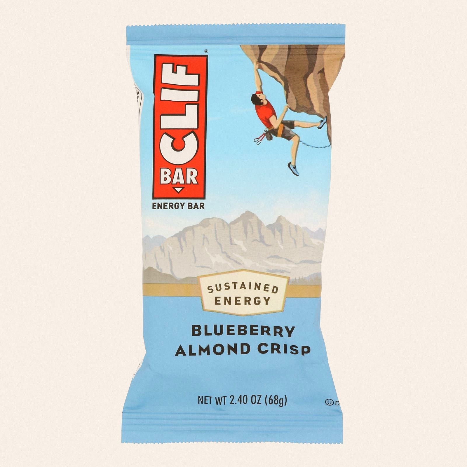 Clif Bar - Organic Blueberry Crisp - Case of 12 - 2.4 oz - Front