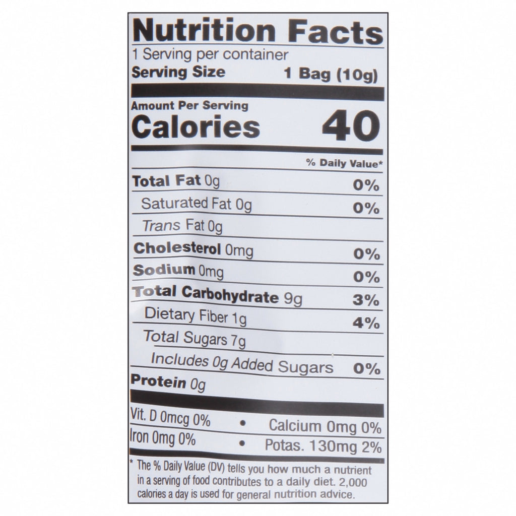 Freeze Dried Crisps, Asian Pear  - Case of 24 - .35 OZ - Nutrition Facts