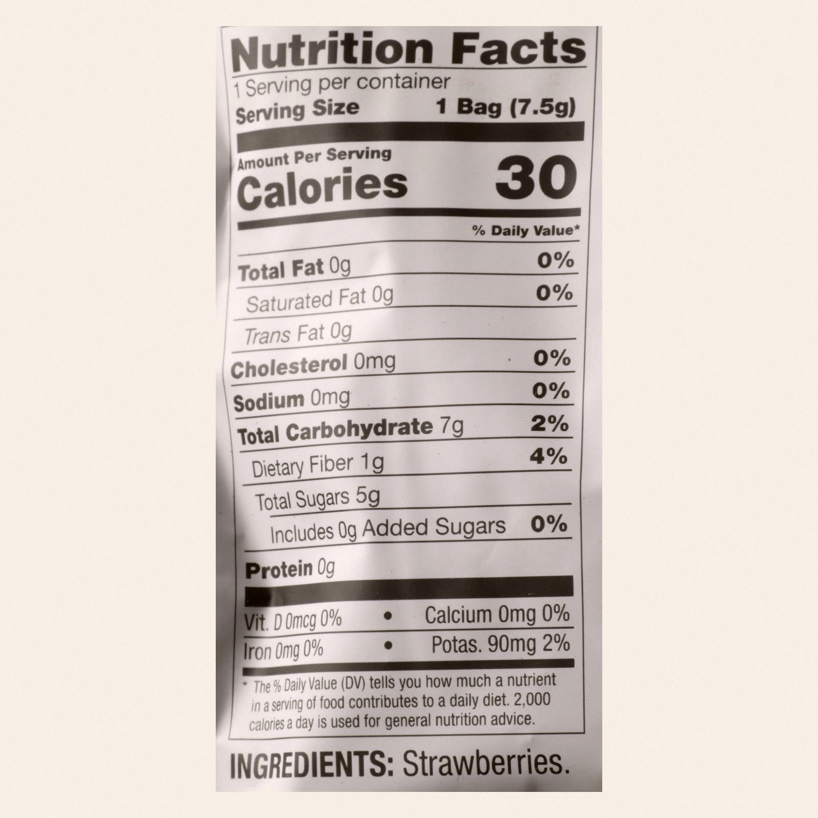 Brothers All Natural - Fruit Crisps - Strawberry - Case of 24 - 0.26 oz. - Back