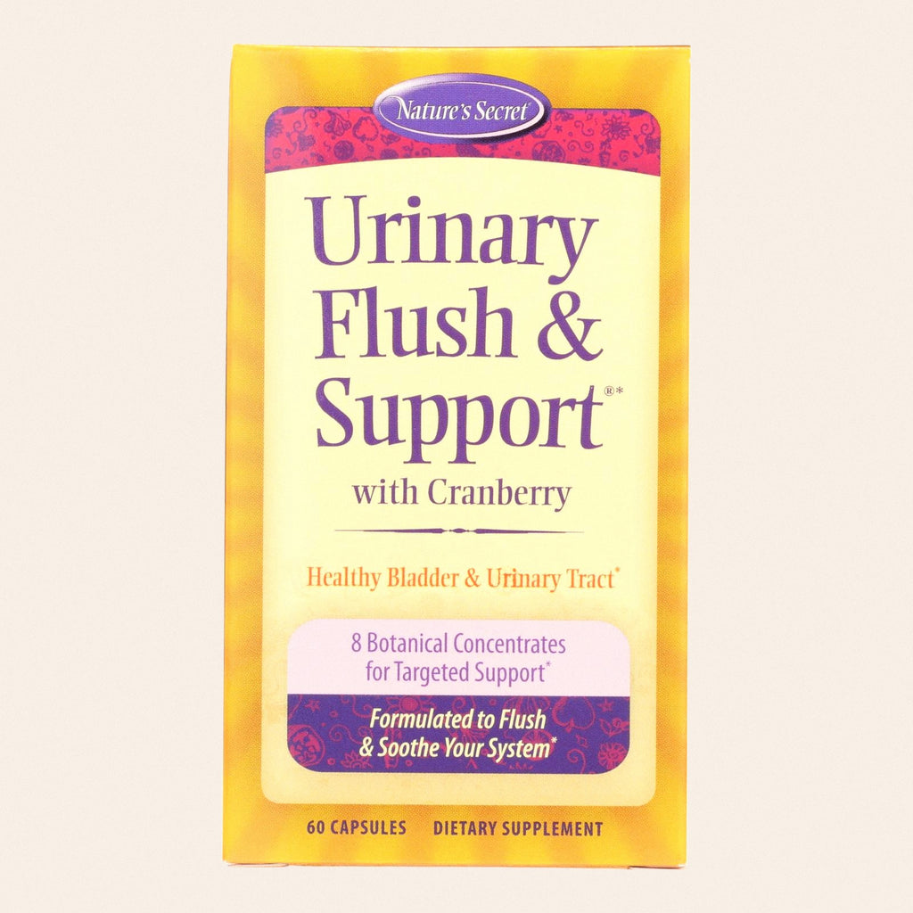 Nature's Secret Urinary Cleanse and Flush with Cranberry Extract - 60 Capsules - Front