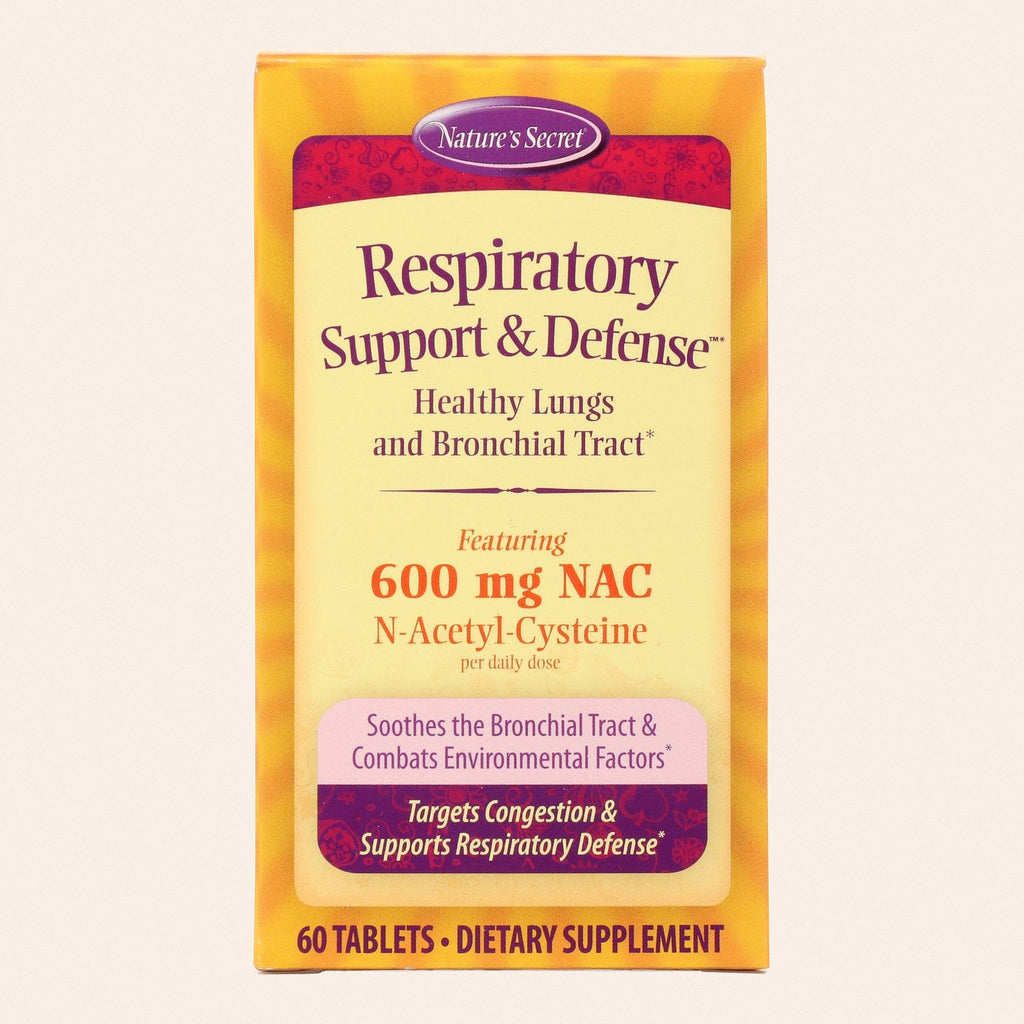 Nature's Secret Respiratory Cleanse and Defense - 60 Tablets - Front
