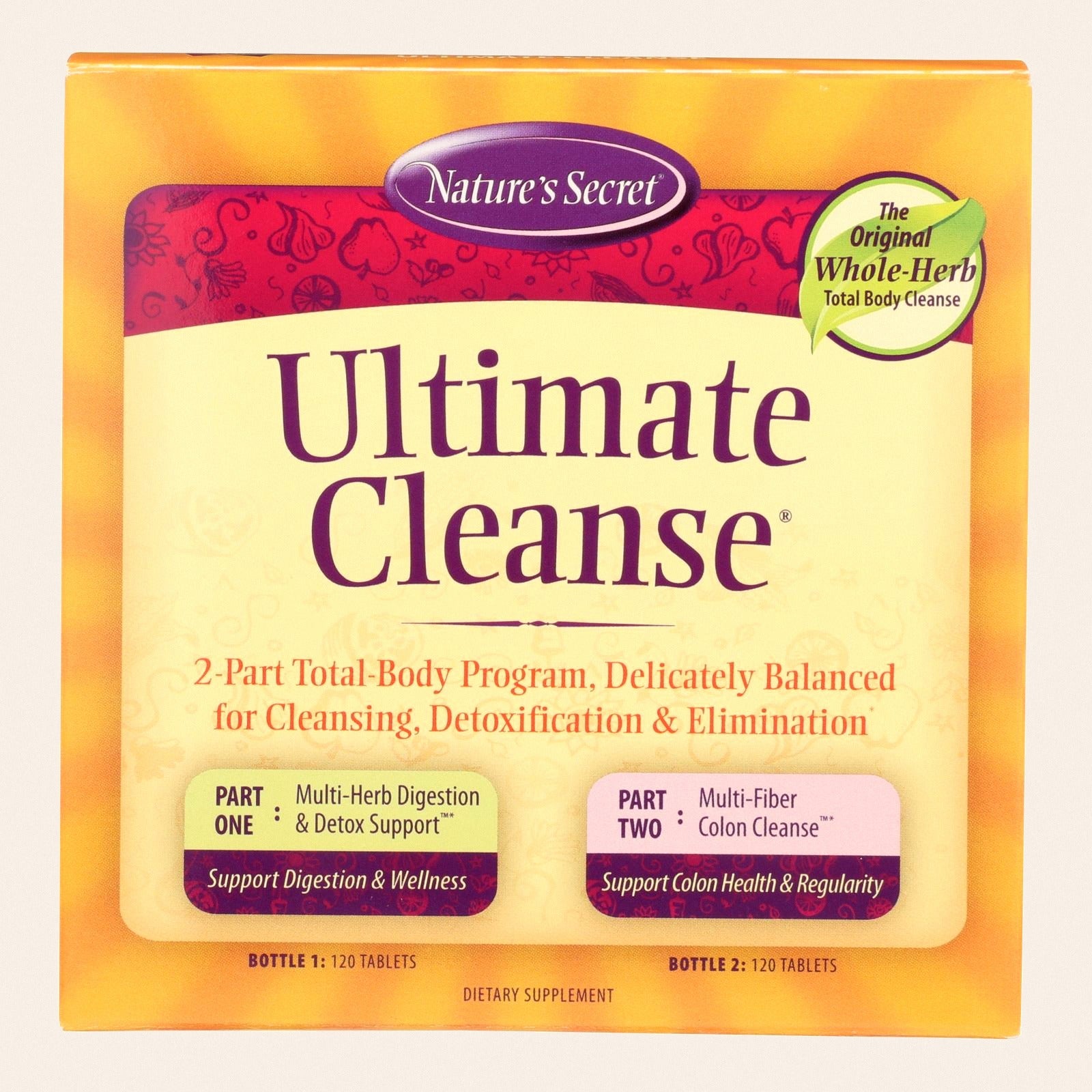 Nature's Secret Ultimate Cleanse Kit - 120 Tablets - Front
