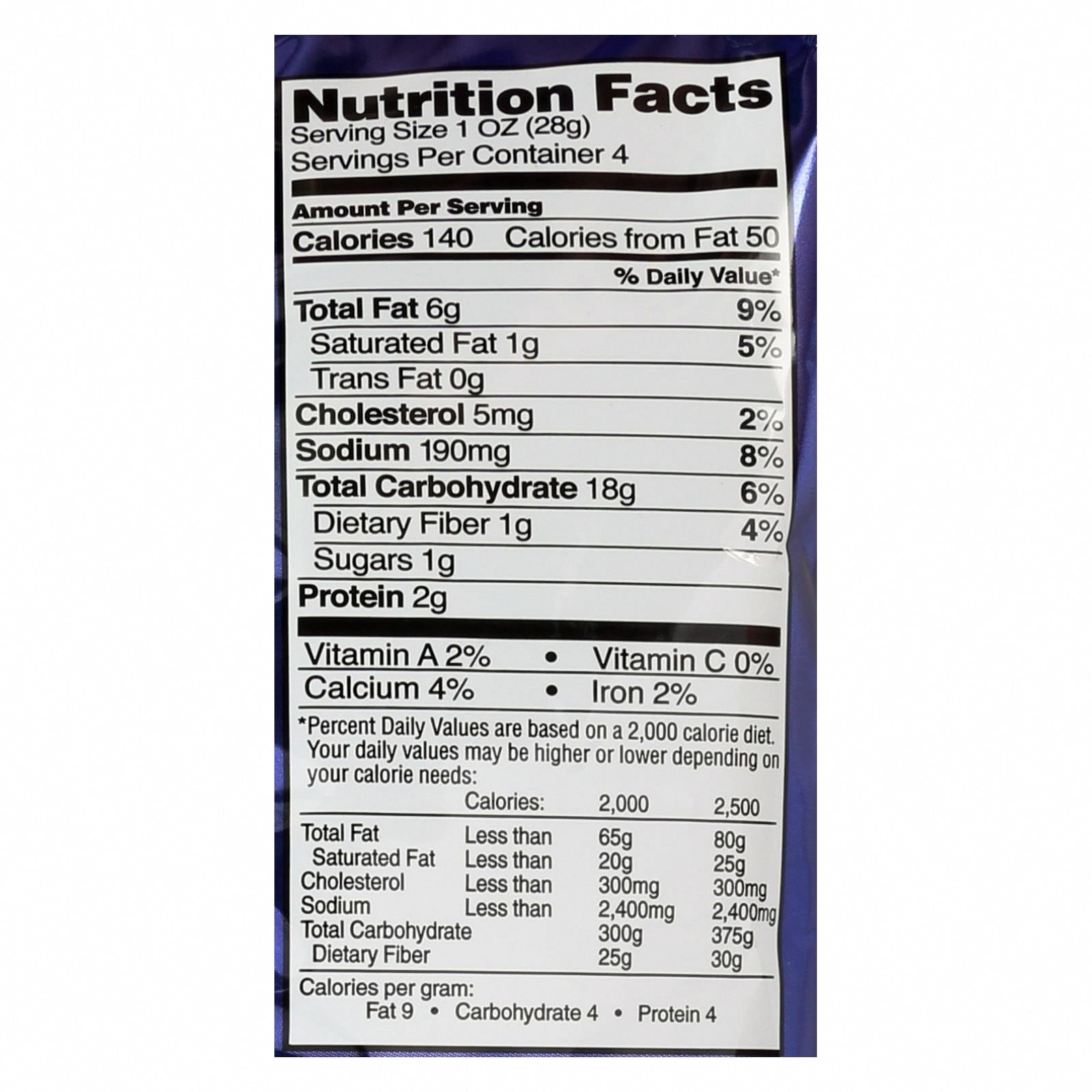 Pirate Brands Pirate's Booty - Case of 12 - 4 oz - Nutrition Facts