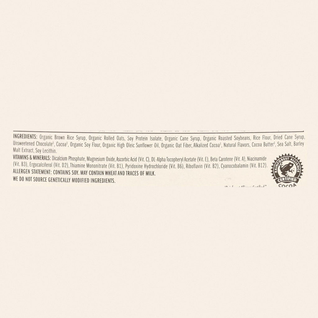 Clif Bar - Organic Chocolate Brownie - Case of 12 - 2.4 oz - Back