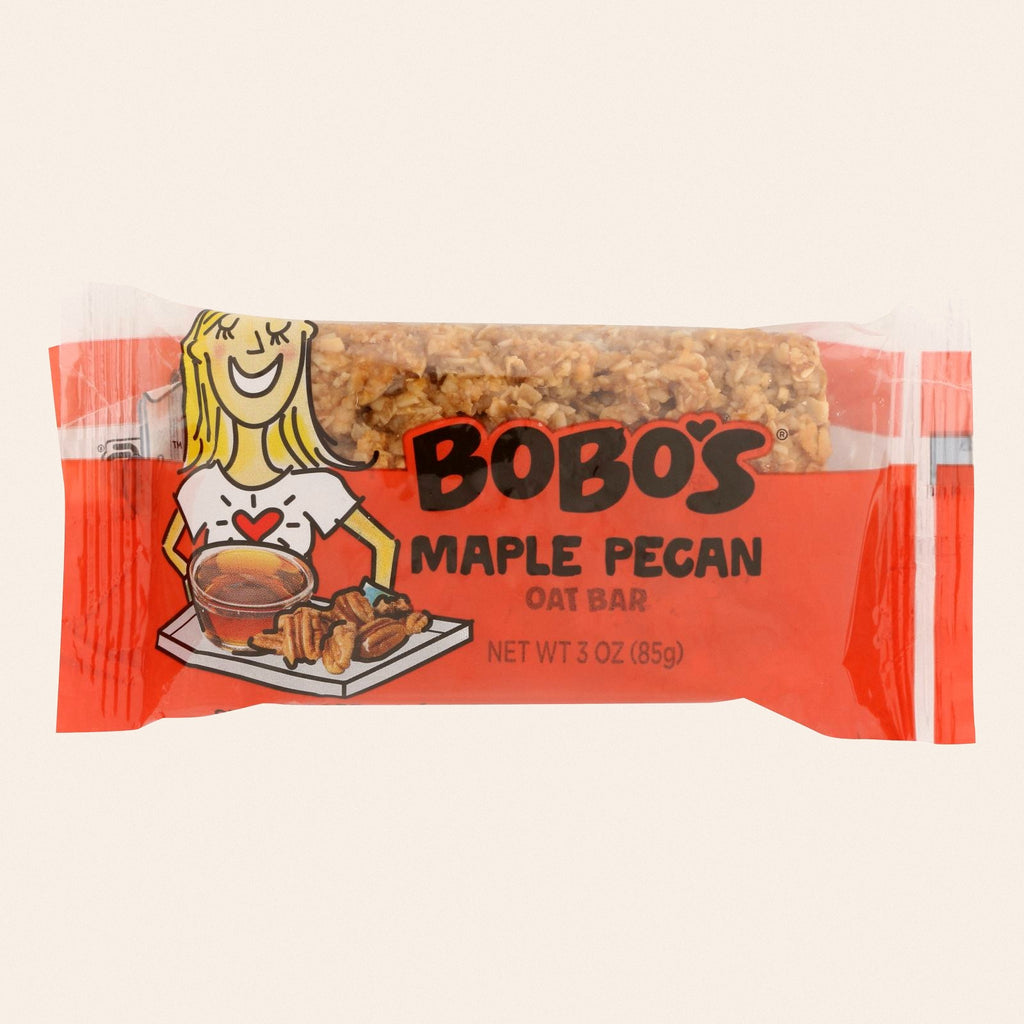 Bobo's Oat Bars - All Natural - Gluten Free - Maple Pecan - 3 oz Bars - Case of 12 - Front