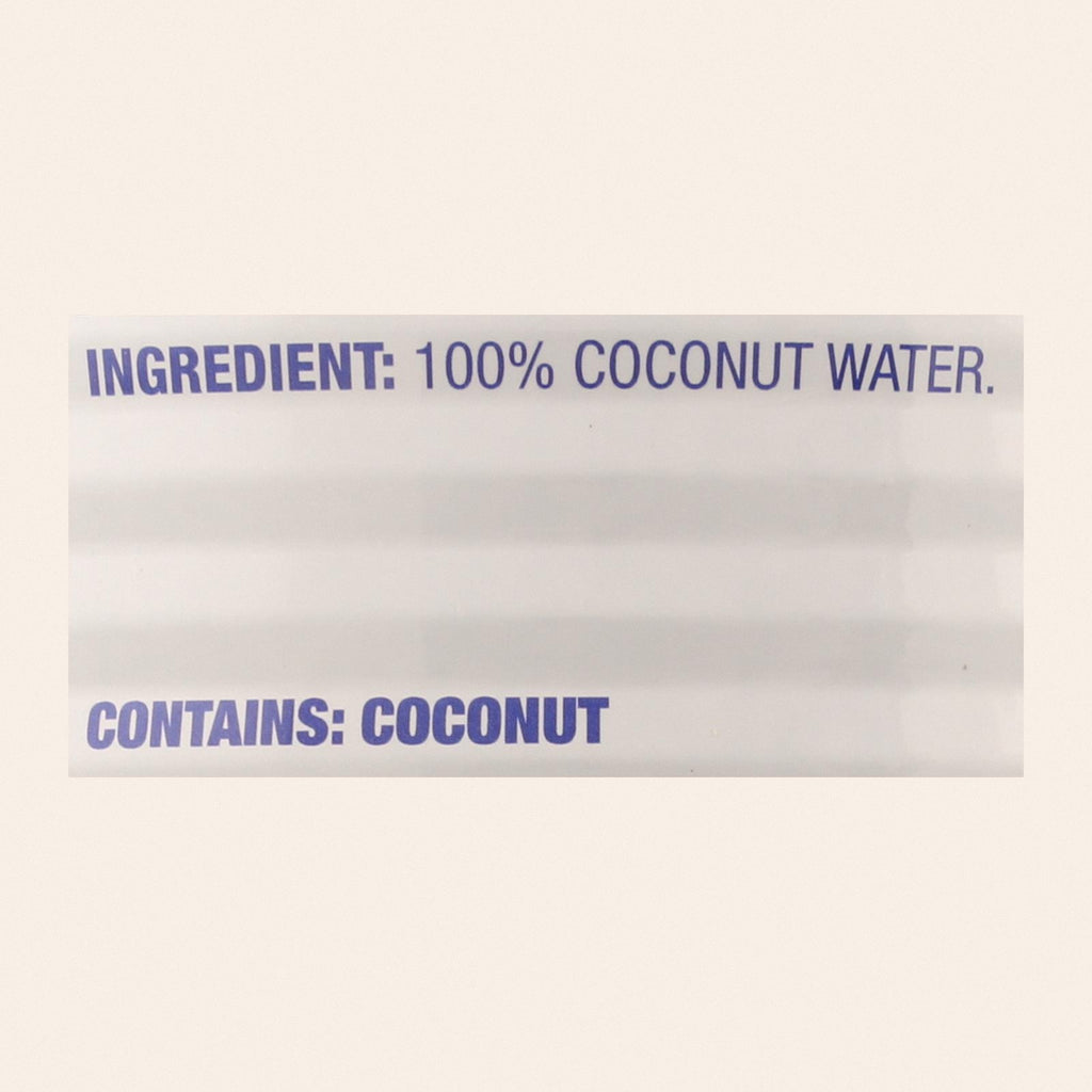 C2O - Pure Coconut Water Pure Coconut Water - Case of 12 - 17.5 fl oz - Back