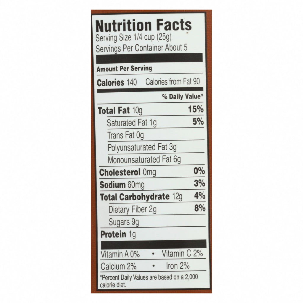 Sahale Snacks Valdosta Pecans Glazed - Mix - Case of 6 - 4 oz. - Nutrition Facts