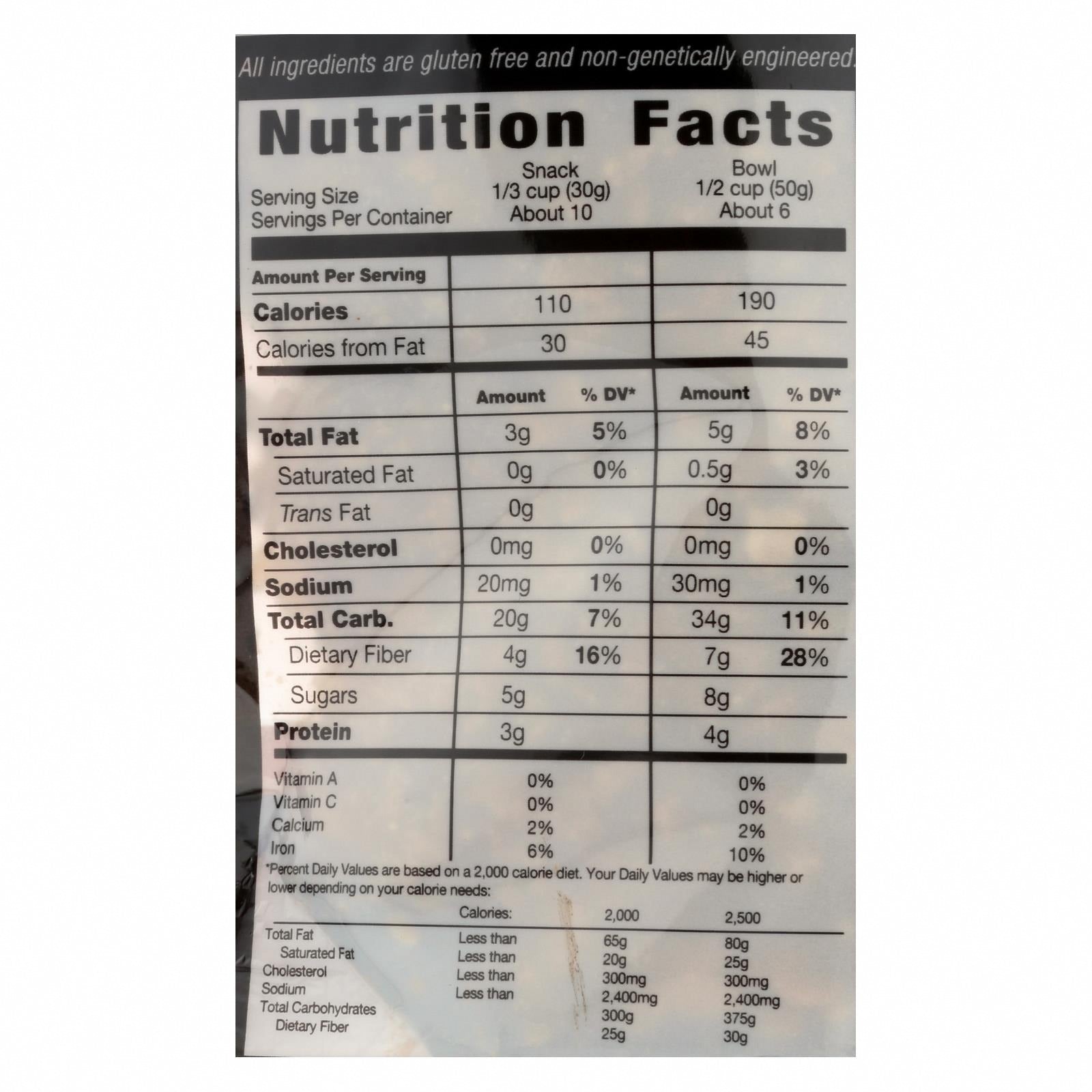 Kind Healthy Grains Cinnamon Oat Clusters with Flax Seeds - 11 oz - Case of 6 - Nutrition Facts