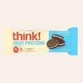 Think Products thinkThin High Protein Bar - Cookies and Cream - 2.1 oz - Case of 10 - Front