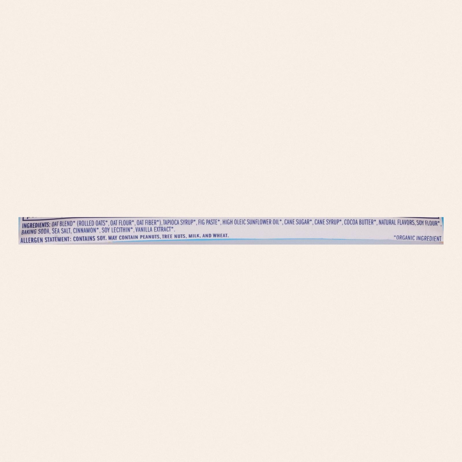 Clif Bar Organic Clif Kid Zbar - Iced Oatmeal Cookie - Case of 18 - 1.27 oz Bars - Back